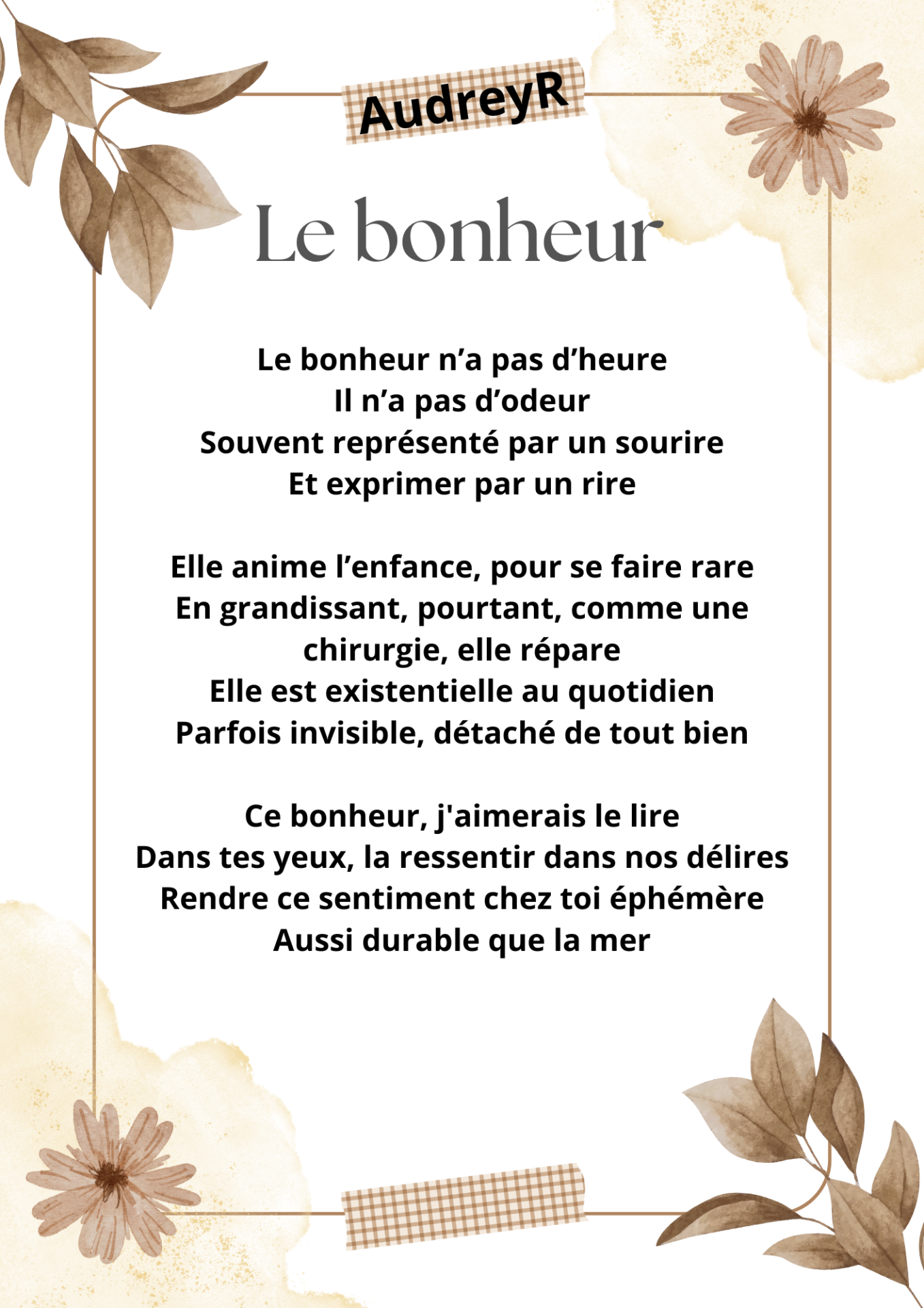 Le bonheur