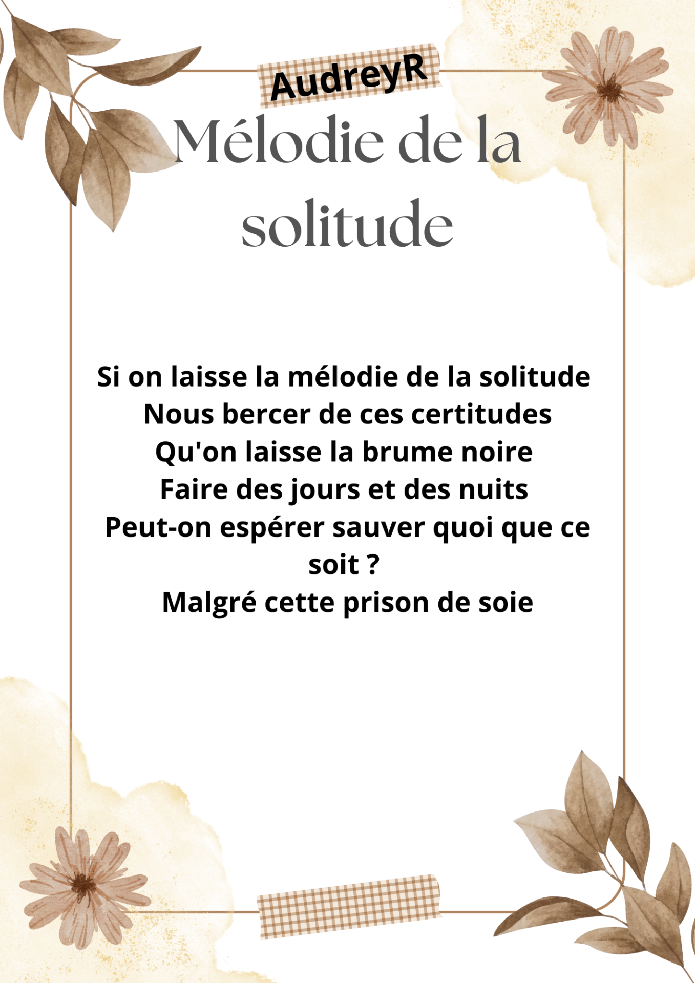 Melodie de la solitude
